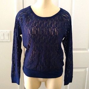 VS Pink Lace Layering Top